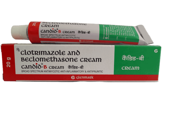 Candid B Cream 20 gm | Beclometasone Topical with Clotrimazole Topical